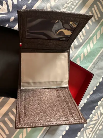 Billetera de cuero Tommy Hilfiger marrón - miniatura 3