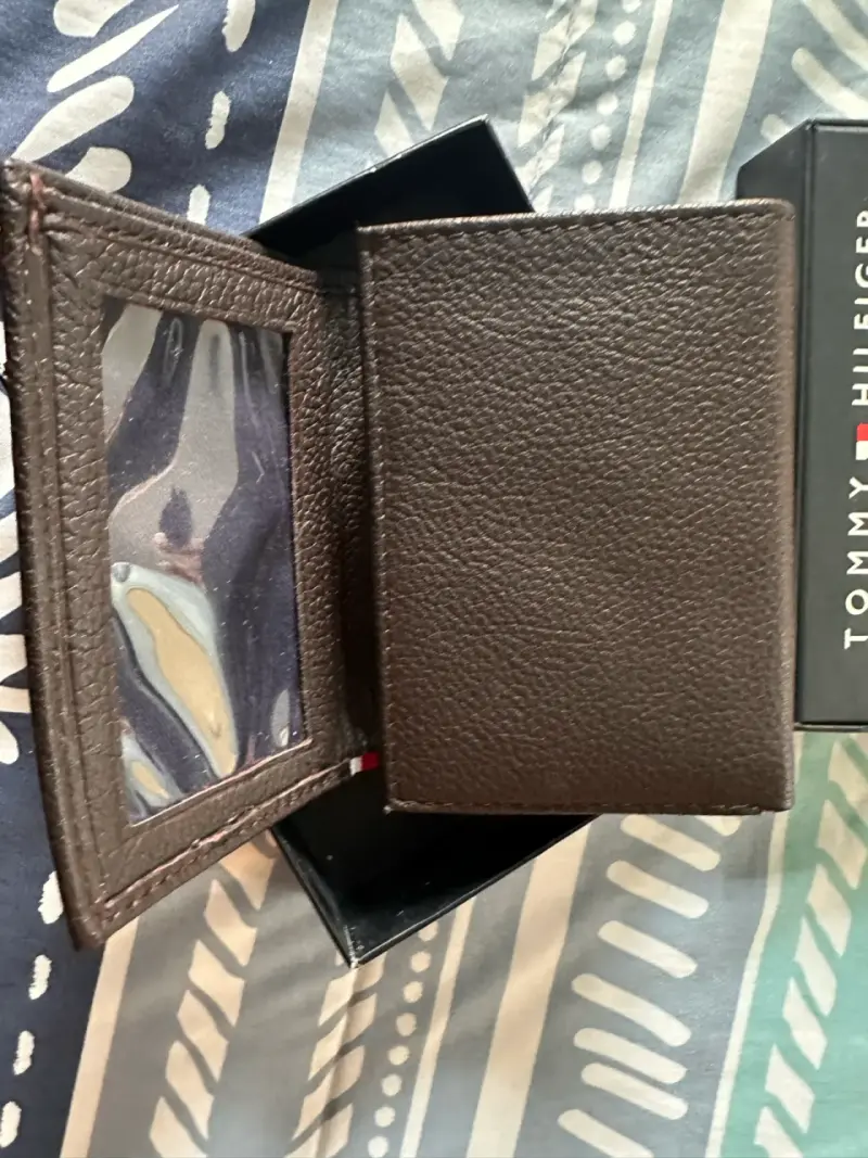 Billetera de cuero Tommy Hilfiger marrón - 5