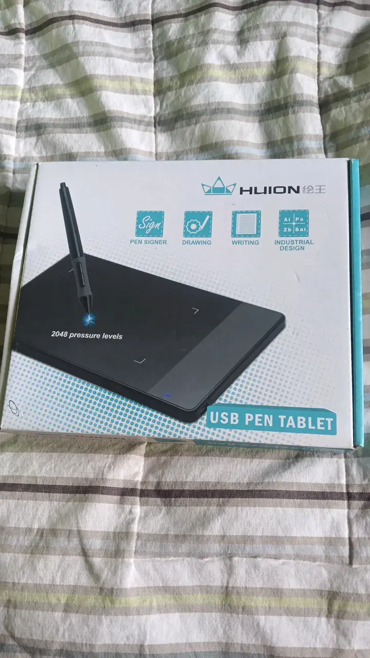 Tableta gráfica Huion USB con lápiz - 1