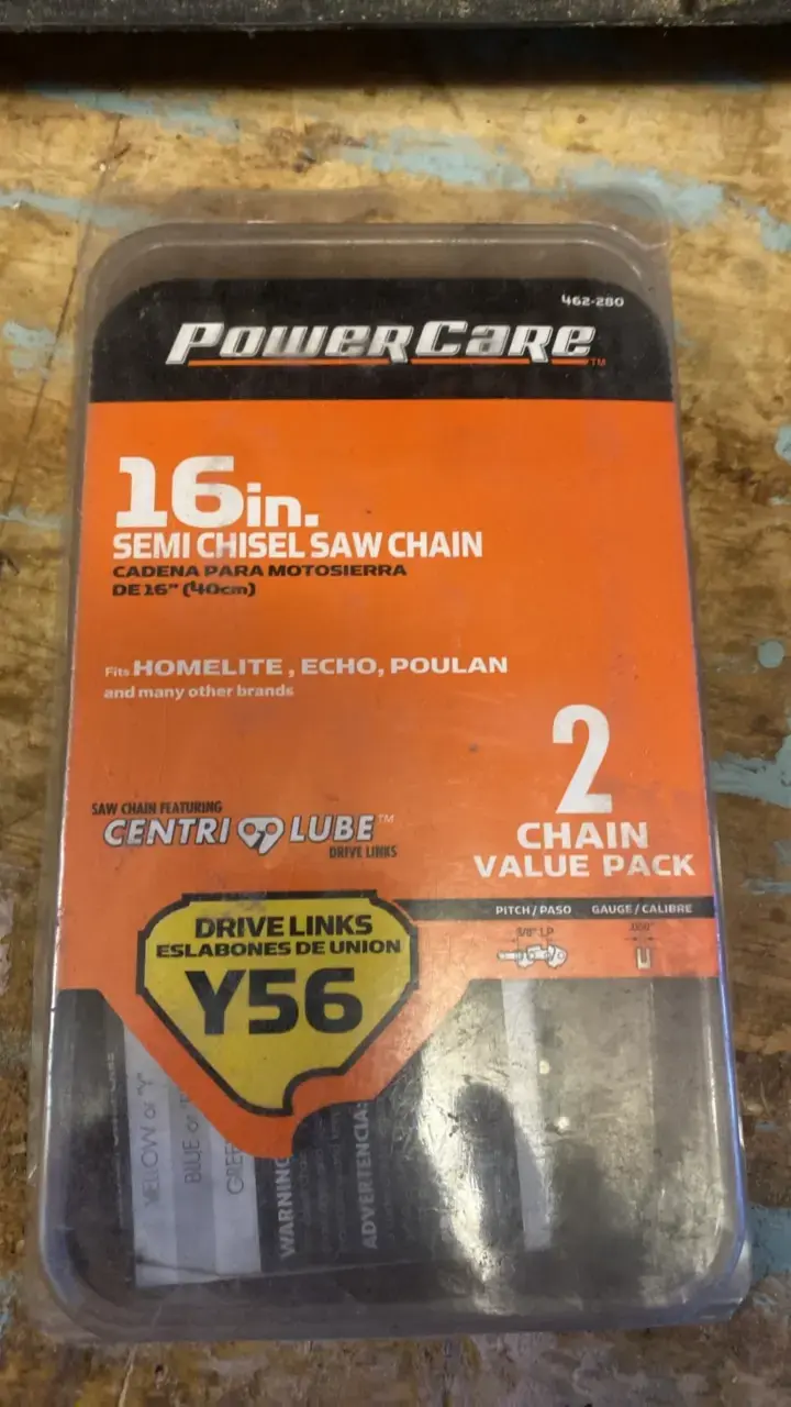 Cadena para motosierra PowerCare 16 pulgadas