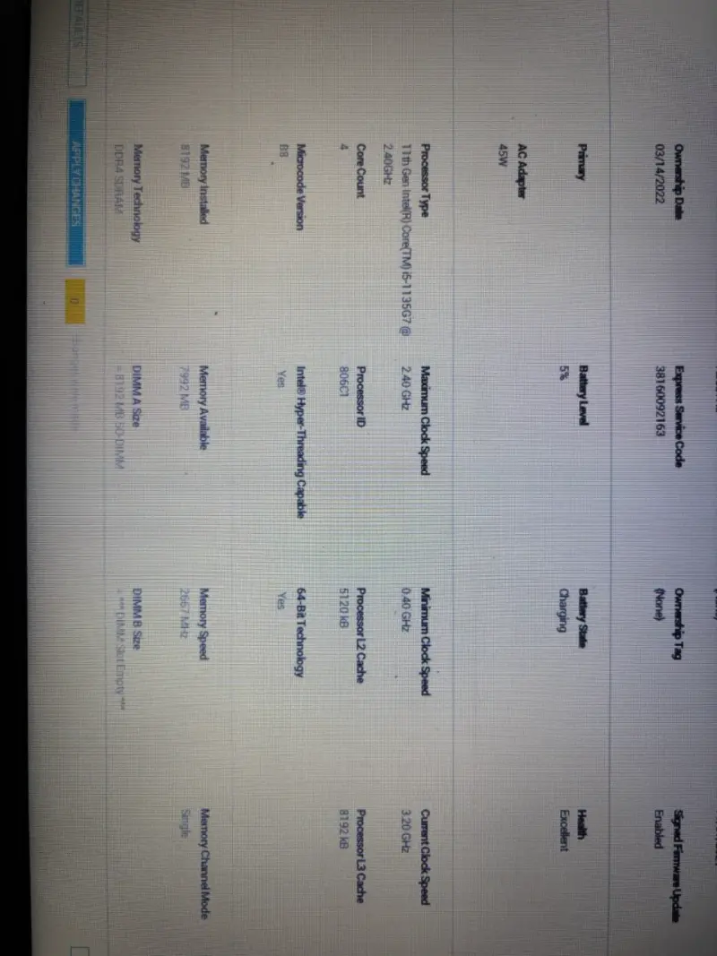 Laptop Intel Core i5 11th Gen 8GB RAM - 1