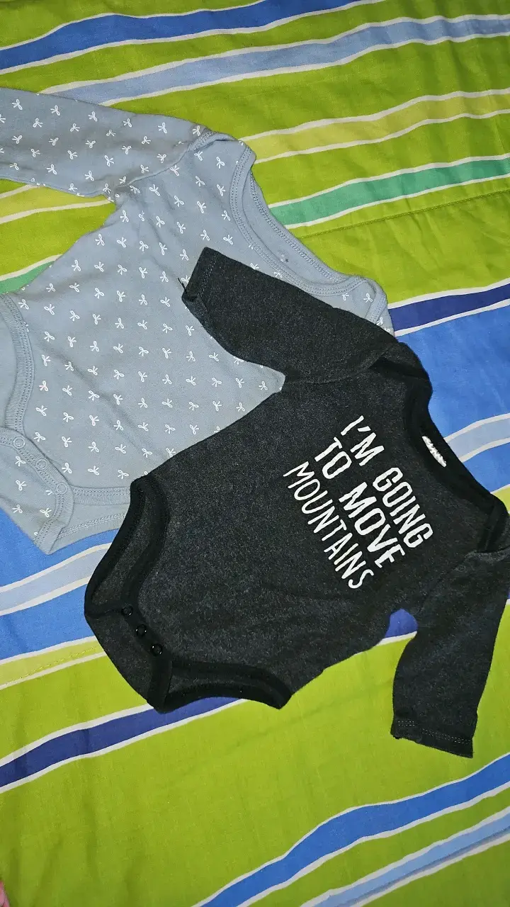 Conjunto de bodies para bebé manga larga