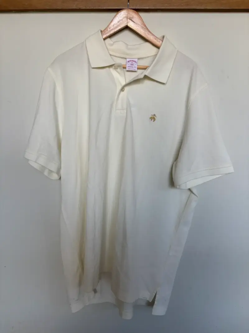 Polera polo blanca marca Brooks Brothers 2XL