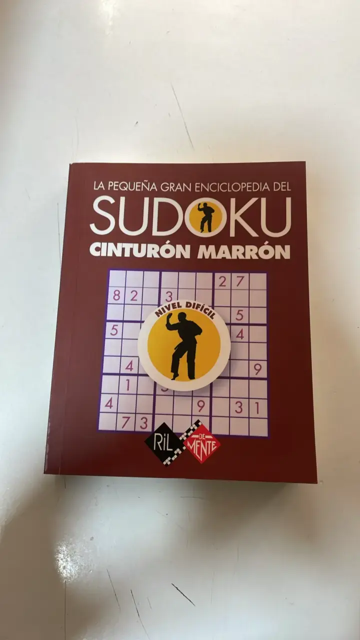 Libro Sudoku Cinturón Marrón Nivel Difícil - 1