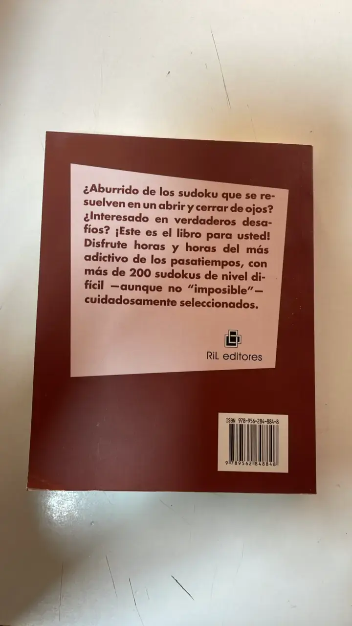 Libro Sudoku Cinturón Marrón Nivel Difícil - 2