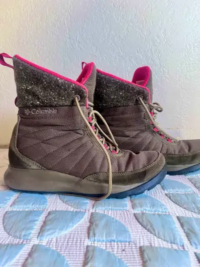 Botas de montaña Columbia Verde y rosa - miniatura 2