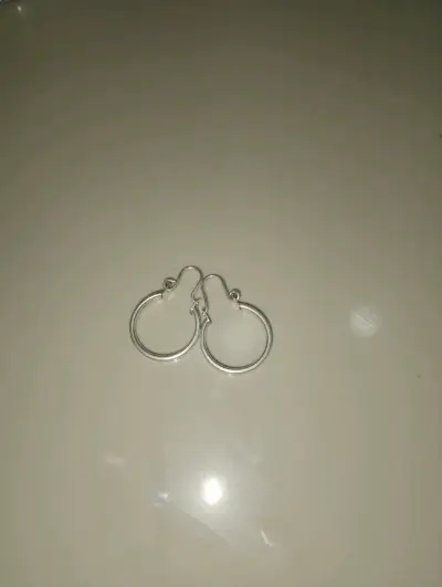 Aros de plata minimalistas - miniatura 2
