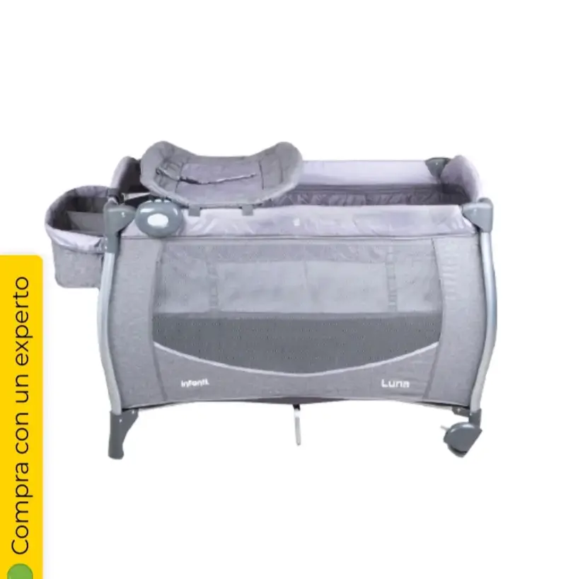 Cuna Playard Luna Gris con Dots Infanti - 2