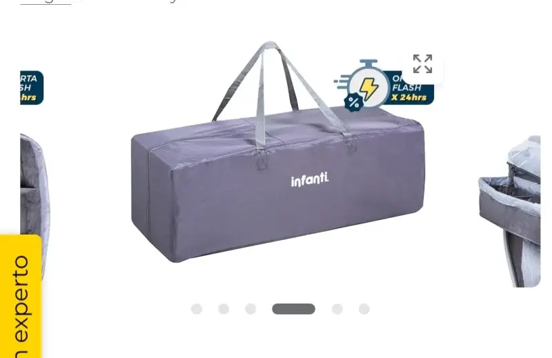 Cuna Playard Luna Gris con Dots Infanti - 3