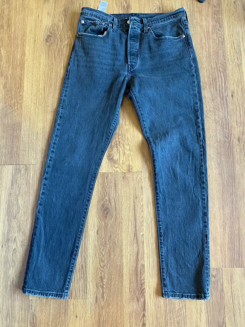 Jeans Levi's Negro Corte Recto - 1