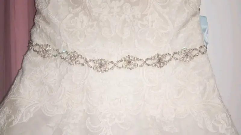 Vestido de novia encaje blanco elegante - 3