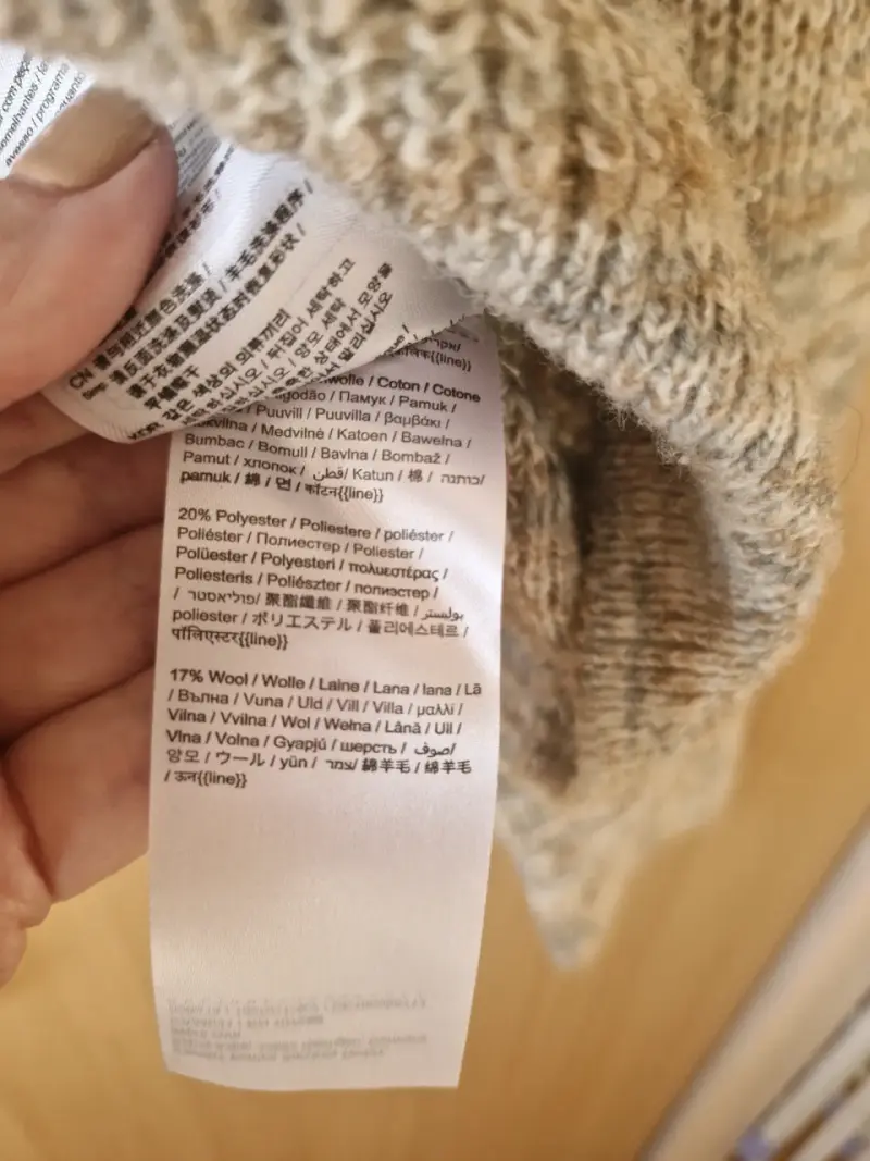 Suéter de punto beige para mujer - 4