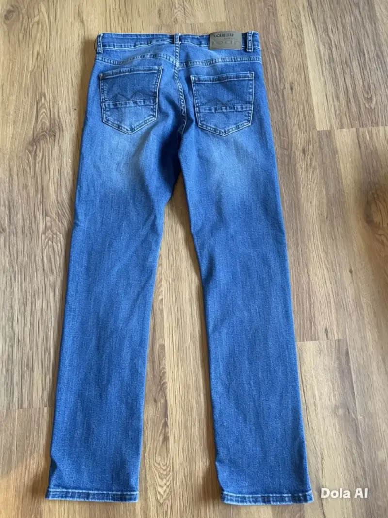 Jeans Double Q Azul Corte Recto – Buen Estado - 2