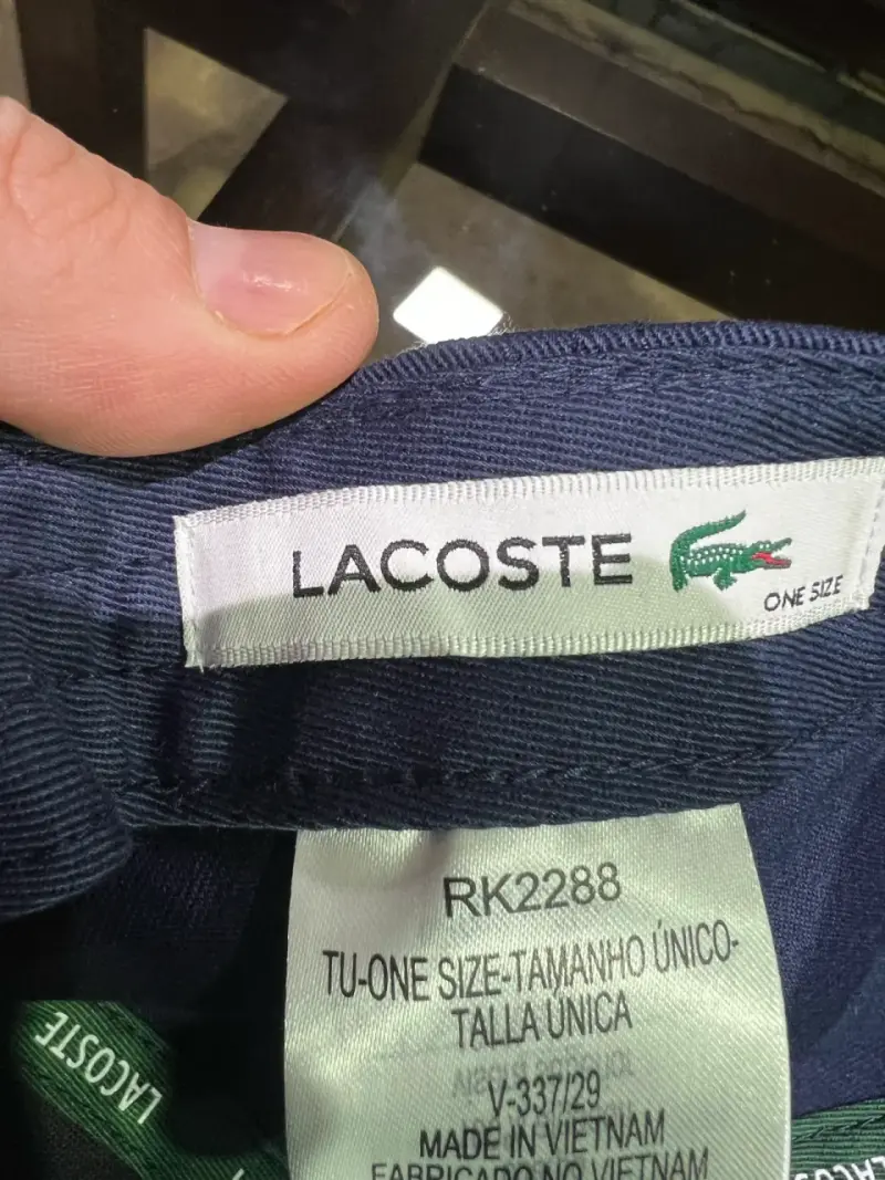 Gorra azul Lacoste - 4