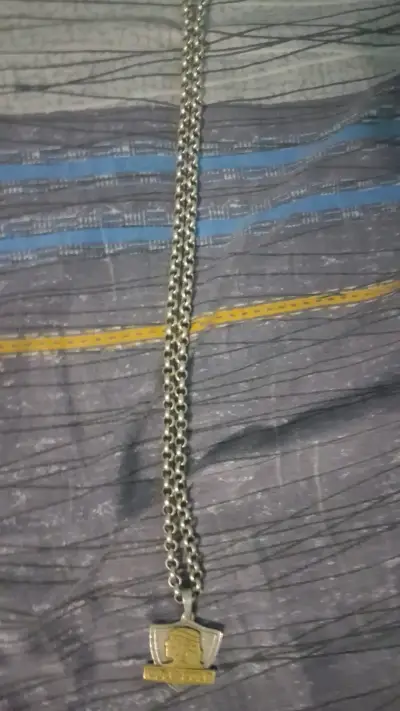 Collar de cadena gruesa con colgante - miniatura 2