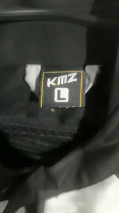 Chaqueta de moto KMZ negra y gris - miniatura 2