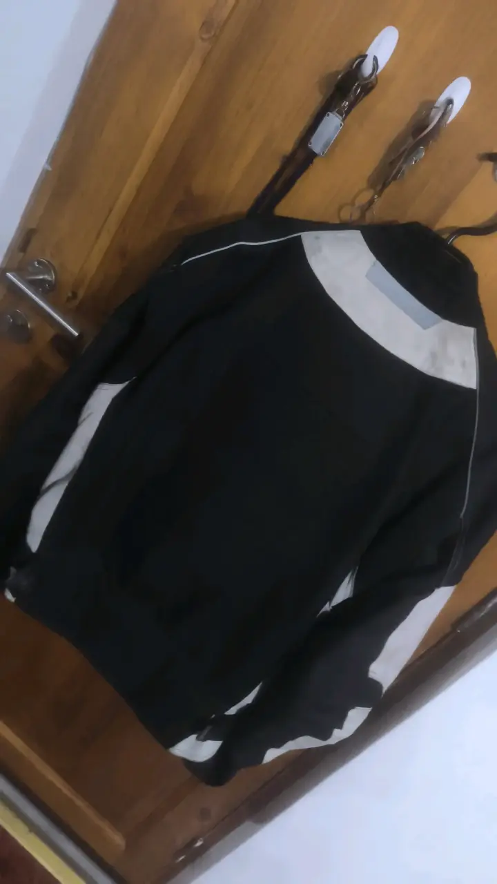 Chaqueta de moto KMZ negra y gris - 3