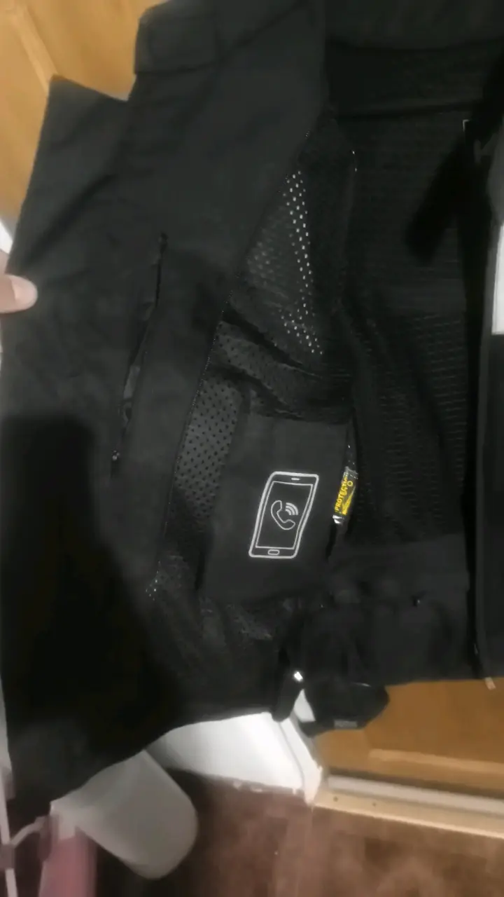 Chaqueta de moto KMZ negra y gris - 4