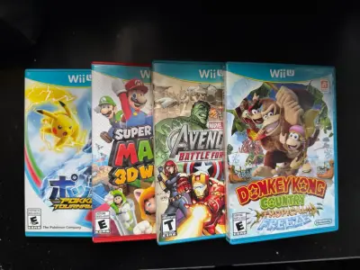 Lote 4 Juegos Originales Nintendo Wii U Excelente - miniatura 1
