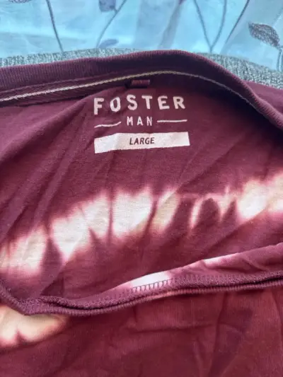 Polera tie-dye morada de algodón - miniatura 2