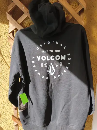 Polerón negro Volcom con capucha - miniatura 3