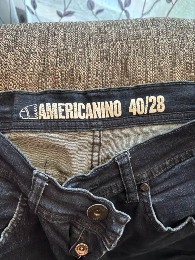 Shorts de mezclilla azul oscuro para hombre - 2