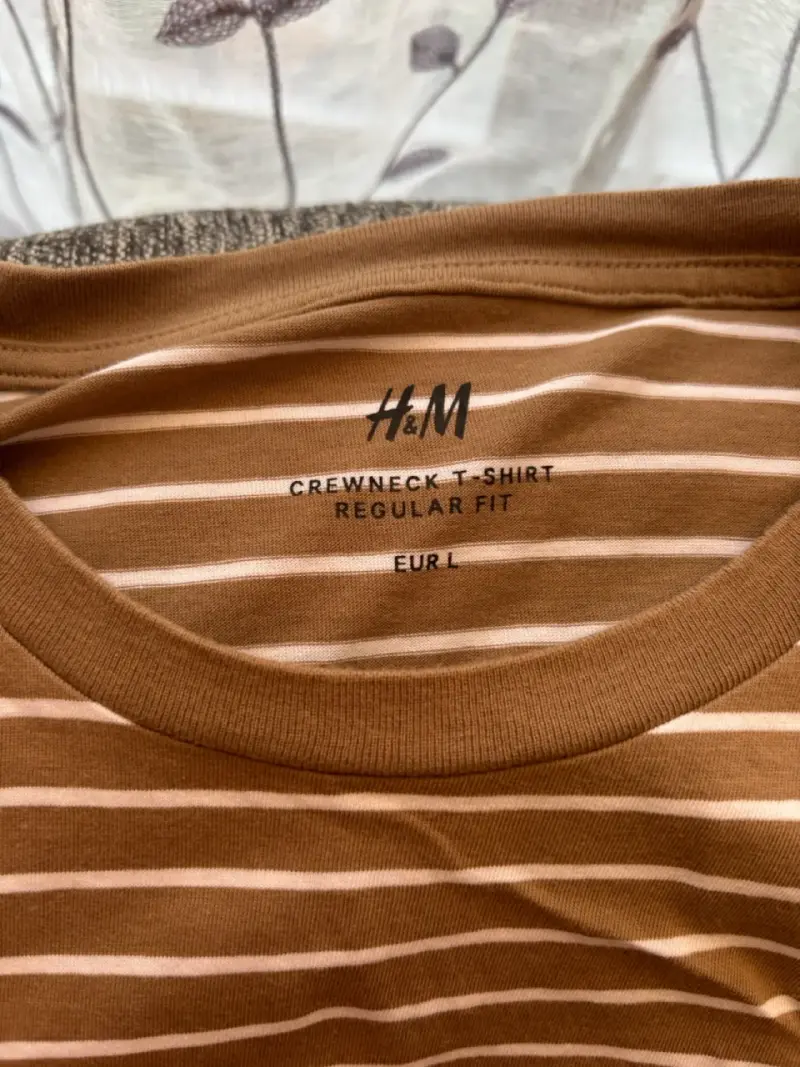 Polera a rayas marrón H&M - 2
