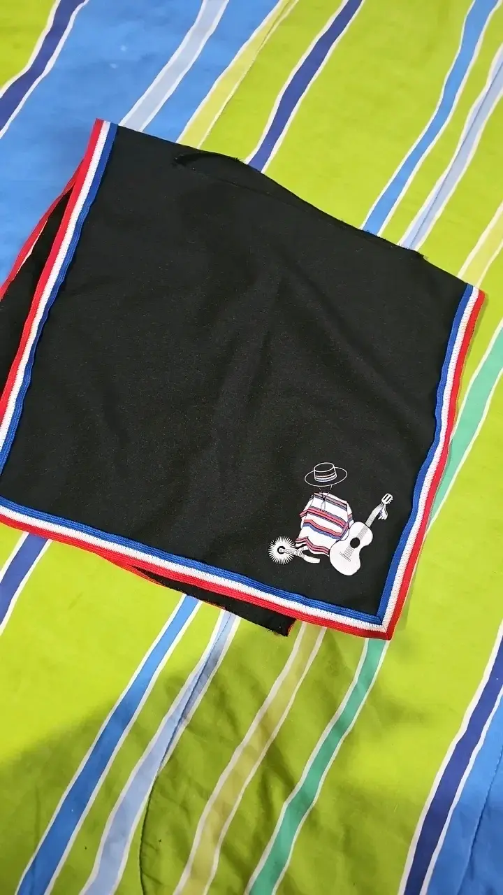 Poncho chileno tradicional