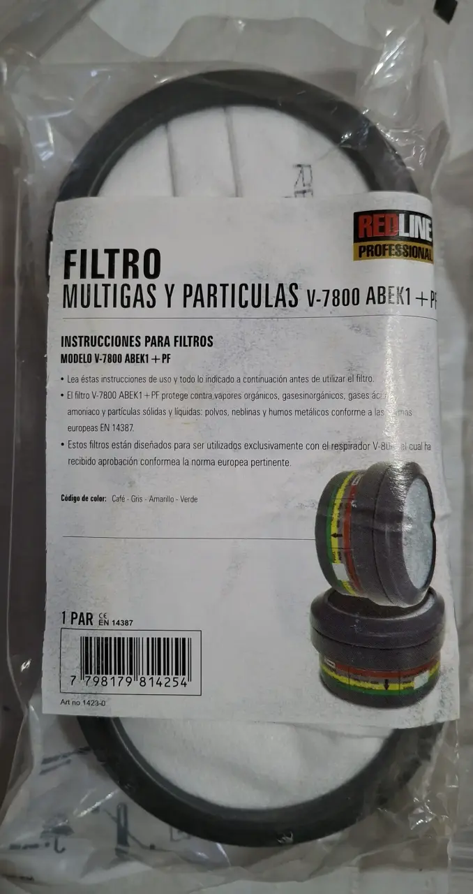 Kit multigás RDL con respirador y filtros - 4