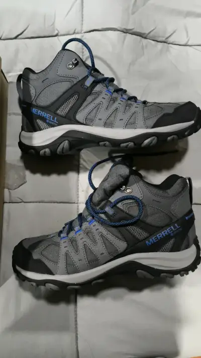 Botas de trekking Merrell impermeables gris - miniatura 1