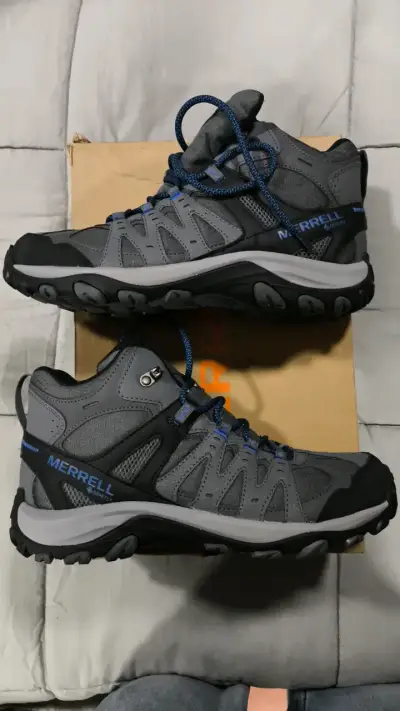 Botas de trekking Merrell impermeables gris - miniatura 5