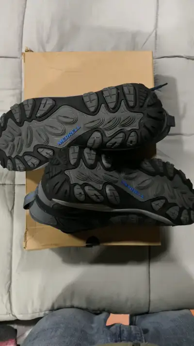 Botas de trekking Merrell impermeables gris - miniatura 6
