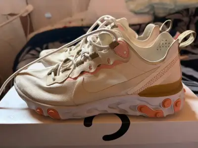 Zapatillas Nike React Element 55 beige - miniatura 1
