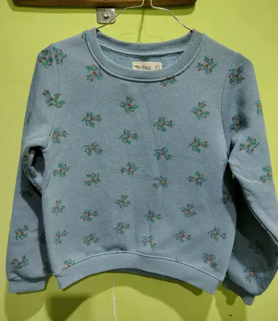Polerón azul con estampado floral Tribu - miniatura 2