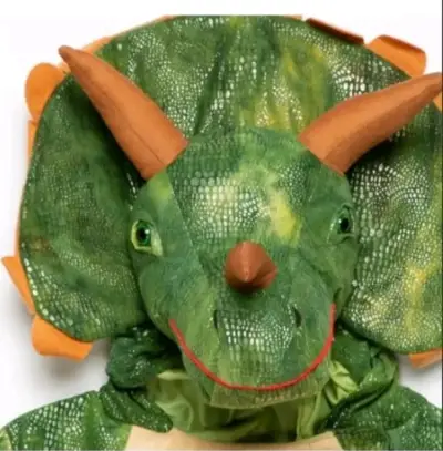 Disfraz infantil de dinosaurio triceratops - miniatura 2