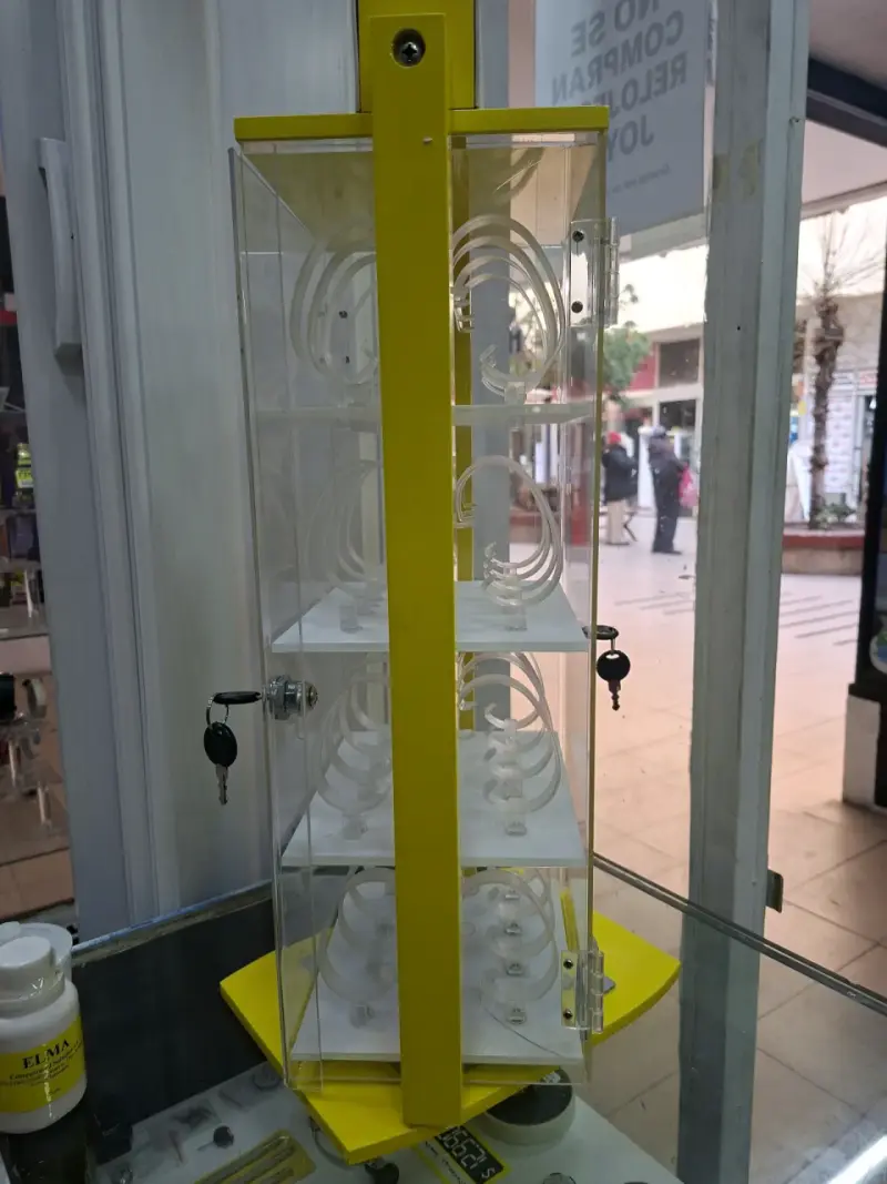 Vitrina giratoria para relojes con llave - 5