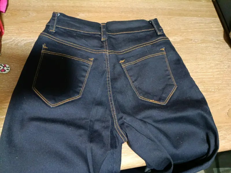 Jeans azul oscuro push up para Mujer - 2