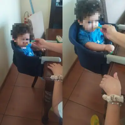 Silla de comer portátil para bebé - miniatura 1
