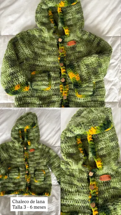 Chaleco de lana para bebé - miniatura 1