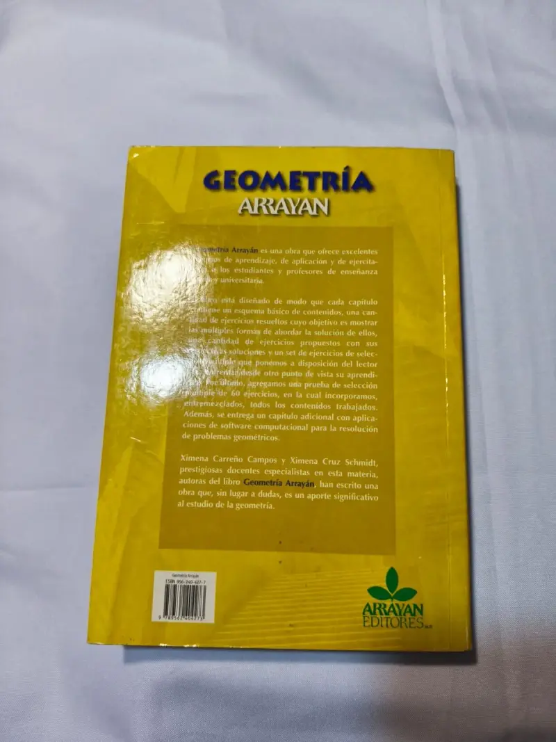 Libro de Geometría Editorial Arrayan - 2