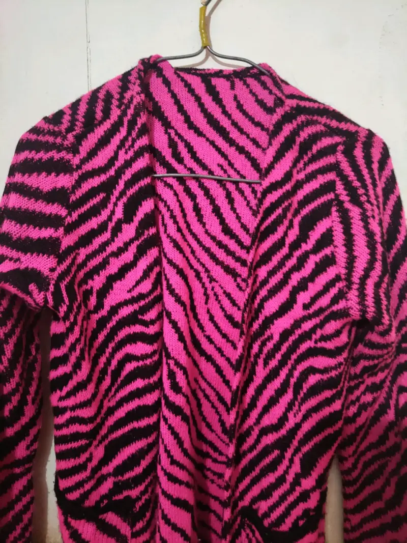 Cardigan de punto con estampado animal print - 2