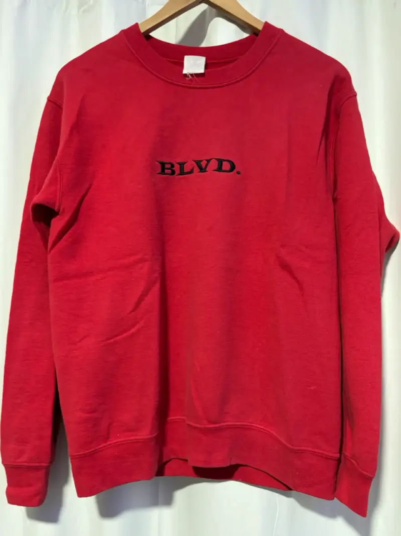 Polerón rojo BLVD unisex