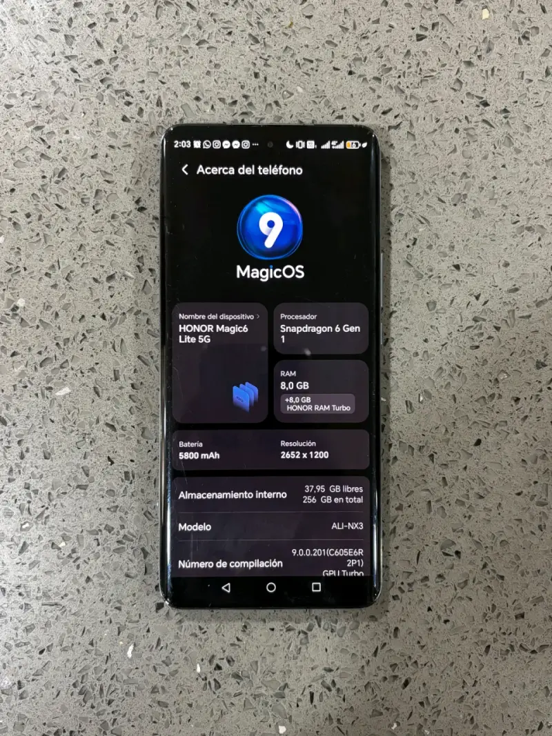 Smartphone Honor magic 6 lite - 2