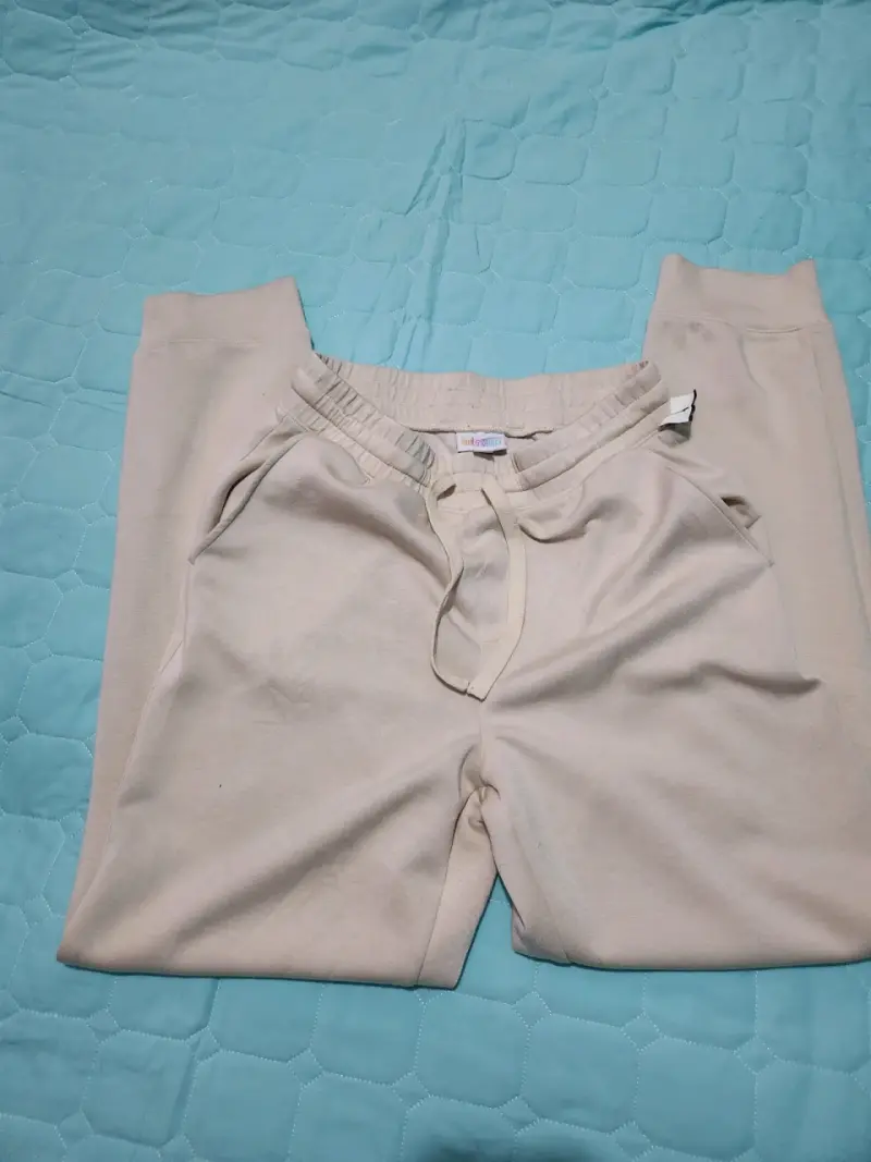 Pantalones de algodón beige unisex - 1