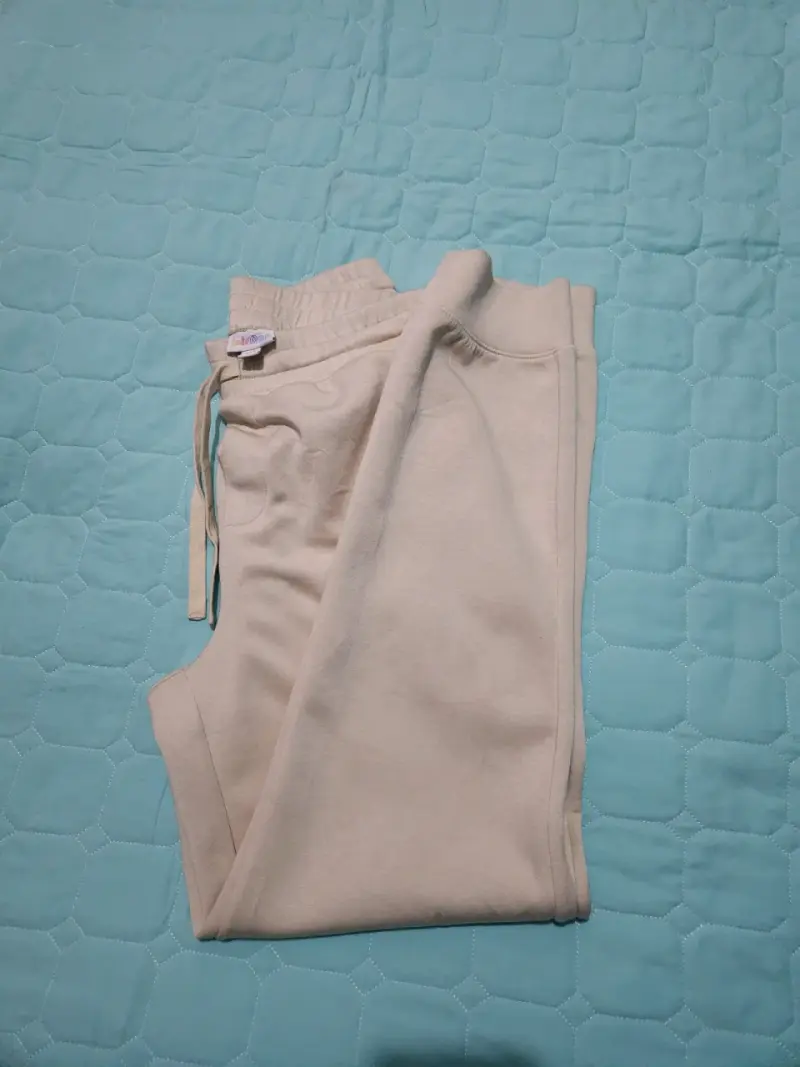 Pantalones de algodón beige unisex - 2