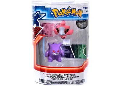 NEGOCIABLE Figura Pokémon Gengar vs Spritzee Tomy - miniatura 1