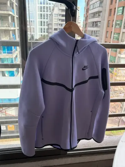 Chaqueta deportiva lila con cierre - miniatura 3