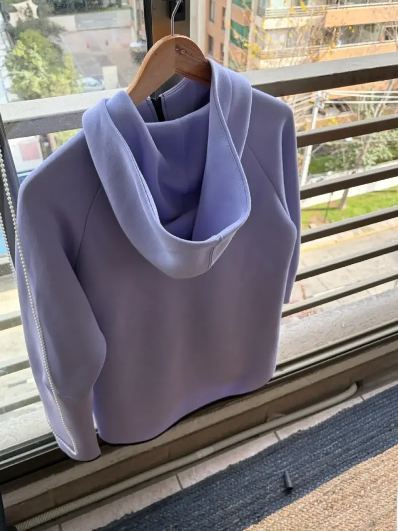 Chaqueta deportiva lila con cierre - 5