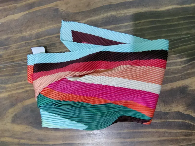 Pañuelo plisado multicolor - 2