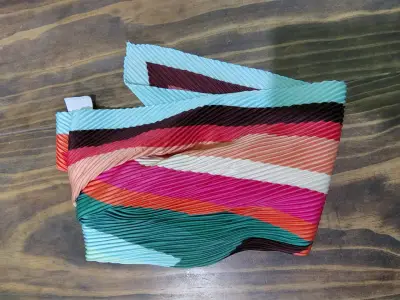Pañuelo plisado multicolor - miniatura 2